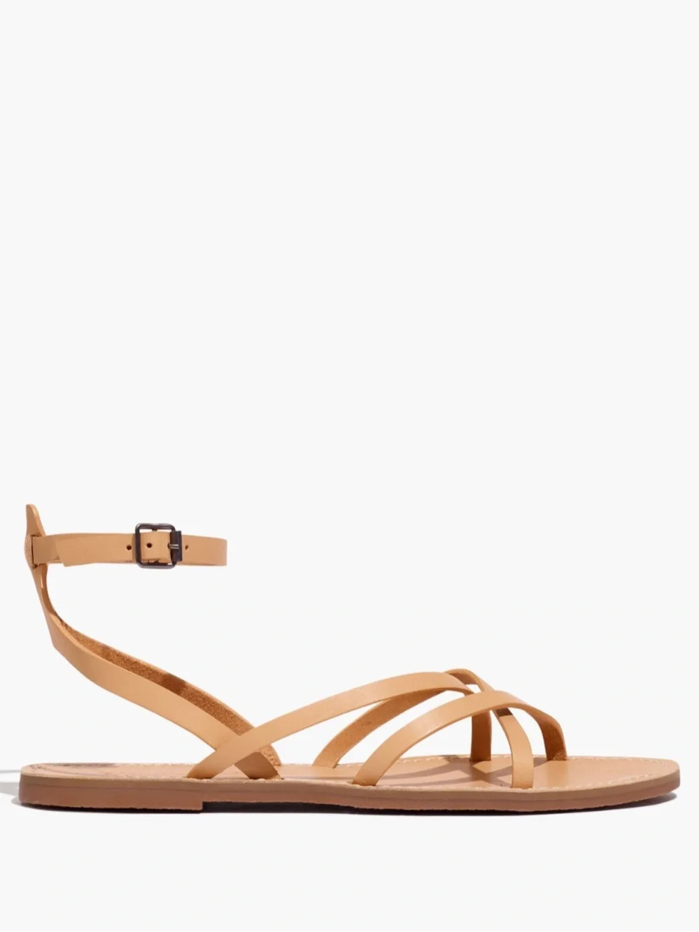 Madewell Boardwalk Skinny-Strap Sandal in Ashen Sand